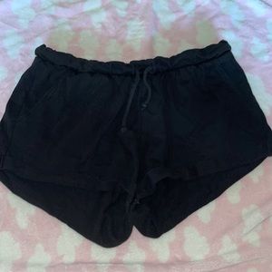 Black cotton pj shorts size M